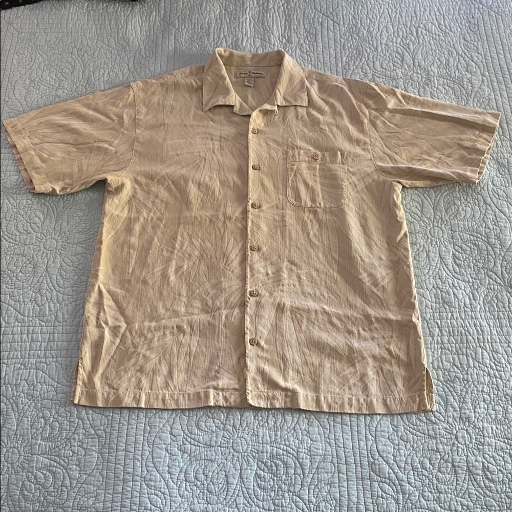Tommy Bahama Cream Silk Blend Shirt